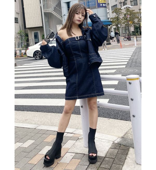 MURUA「ラウンドヘムBIGポケットGジャン」|デニムジャケット|