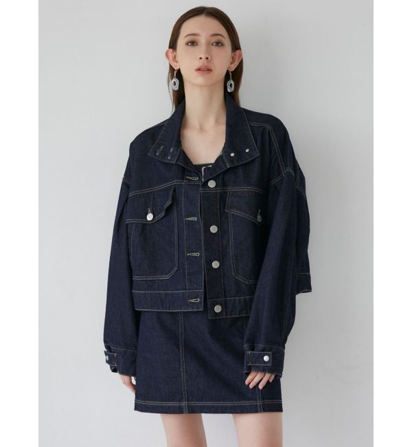 MURUA「ラウンドヘムBIGポケットGジャン」|デニムジャケット|