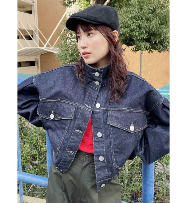 MURUA「ラウンドヘムBIGポケットGジャン」|デニムジャケット|