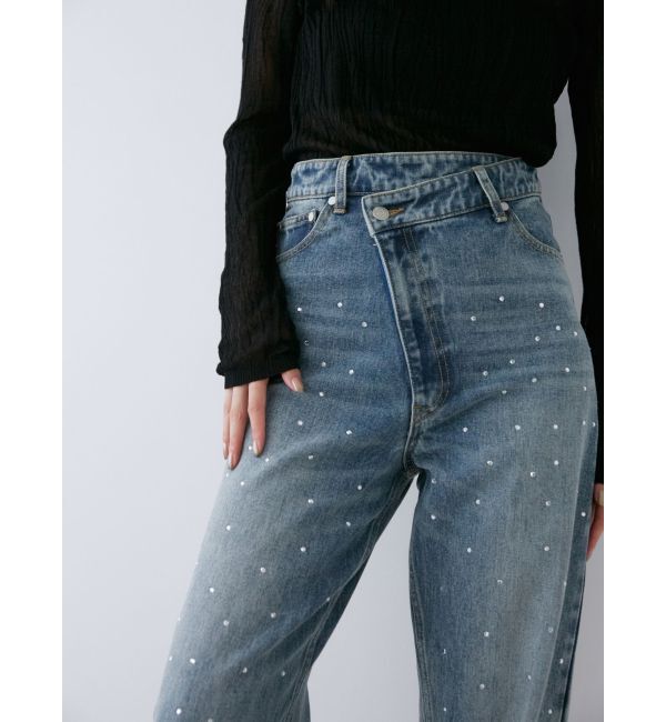 MURUA「ランダムホットフィックスデニム」|デニム|