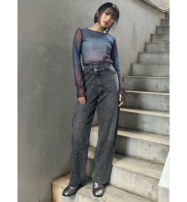 MURUA「ランダムホットフィックスデニム」|デニム|