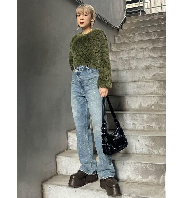 MURUA「ランダムホットフィックスデニム」|デニム|