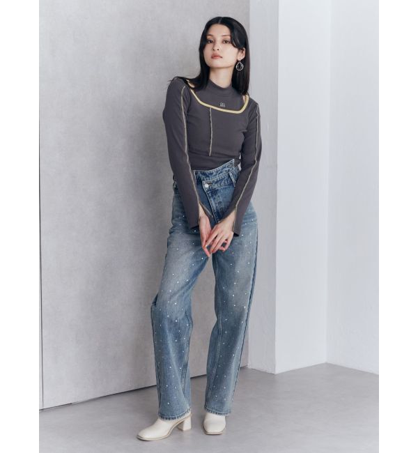 MURUA「ランダムホットフィックスデニム」|デニム|