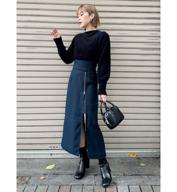 MURUA「ジップスリットAラインスカート」|スカート|