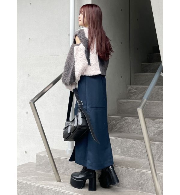 MURUA「ジップスリットAラインスカート」|スカート|