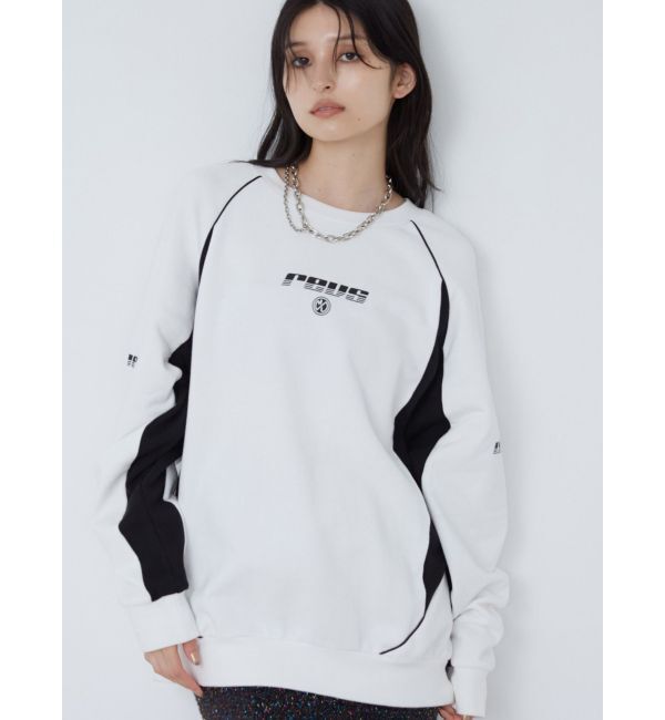 MURUA「バイカラーレーサースウェット」|Tシャツ・カットソー|ホワイト