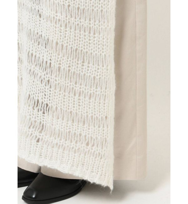Ungrid「バックオープン透かし編みニットワンピース」|ワンピース|