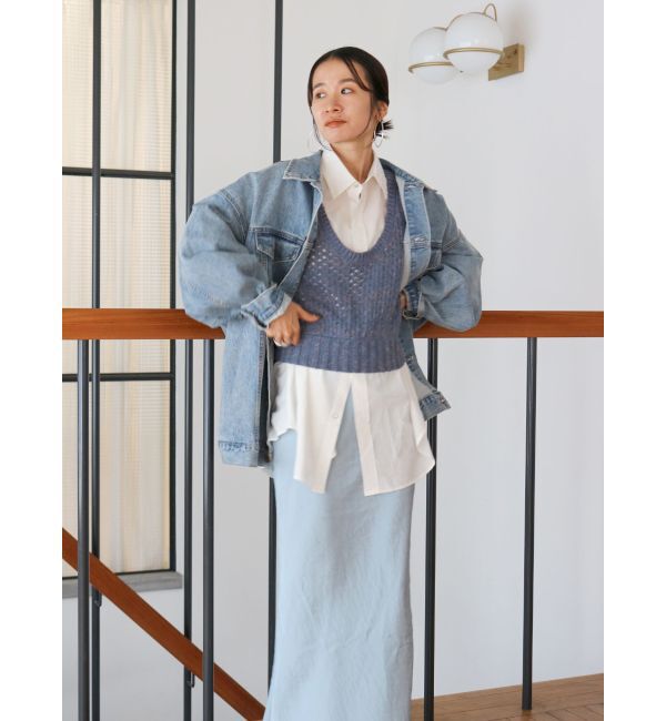 Ungrid「ビッグシルエットデニムジャケット」|デニムジャケット|