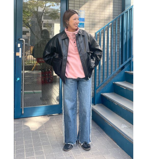 Ungrid「パイピングフリースプルオーバー」|Tシャツ・カットソー|