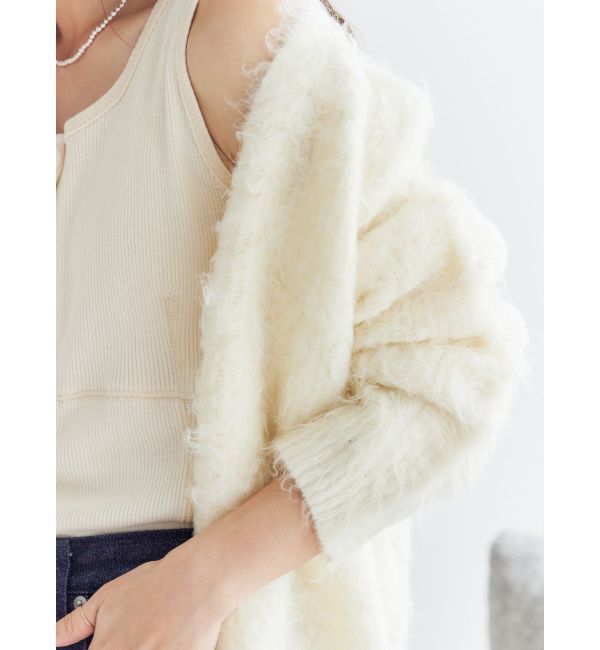 Ungrid「【WEB限定】カラールーズニットカーデ」|カーディガン|