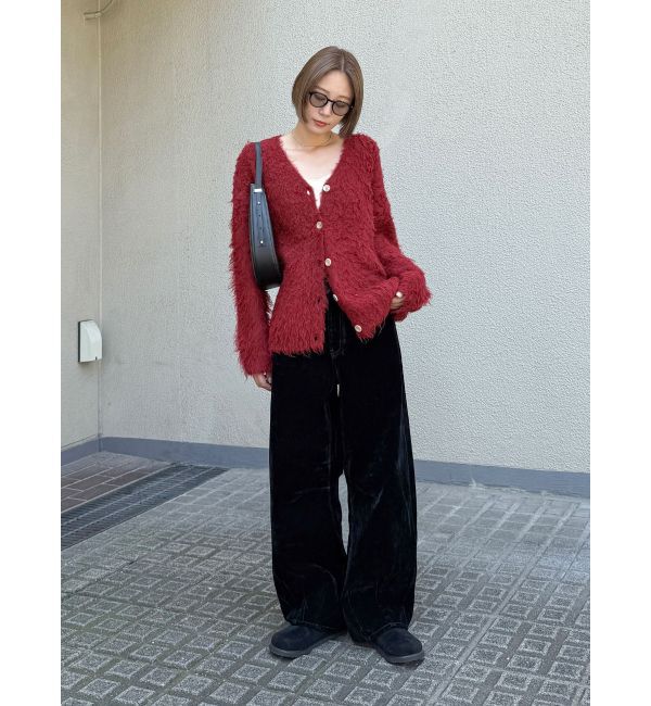 Ungrid「【WEB限定】カラールーズニットカーデ」|カーディガン|