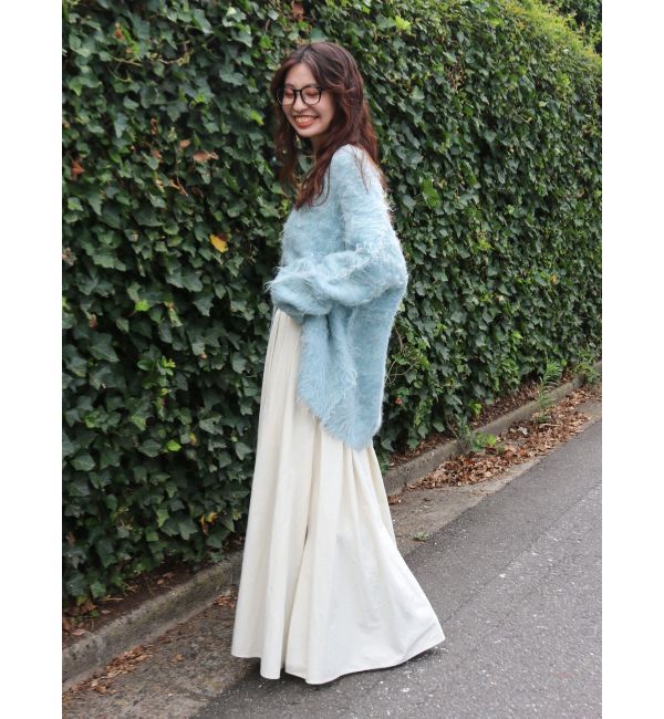 Ungrid「【WEB限定】カラールーズニットカーデ」|カーディガン|