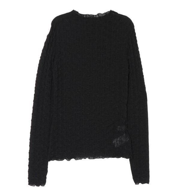 LAGUNAMOON「ストレッチチュールトップス」|Tシャツ・カットソー|ブラック