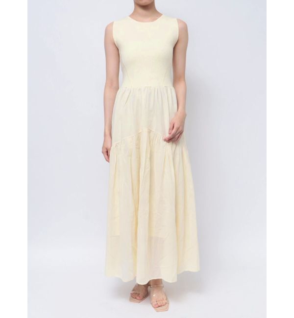 LAGUNAMOON「ニットドッキングノースリーブワンピース」|ワンピース|