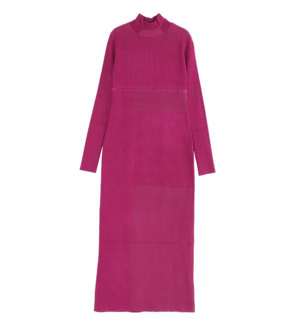 LAGUNAMOON「ランダムバイカラーリブニットワンピース」|ワンピース|