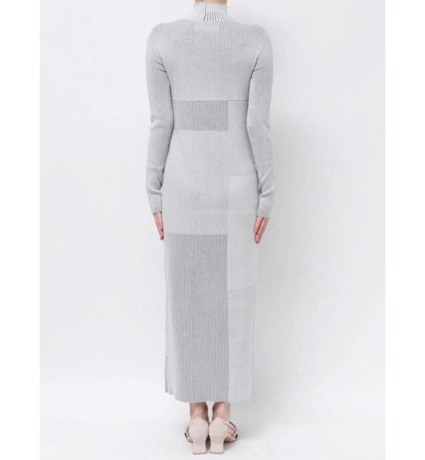 LAGUNAMOON「ランダムバイカラーリブニットワンピース」|ワンピース|