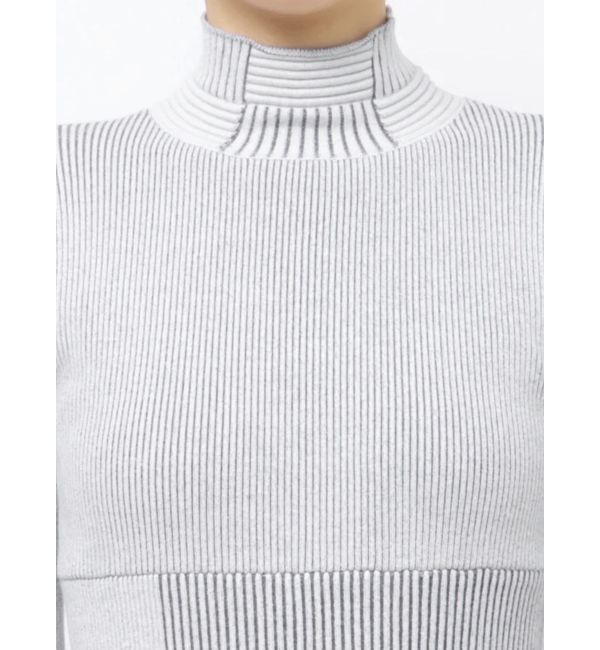 LAGUNAMOON「ランダムバイカラーリブニットワンピース」|ワンピース|