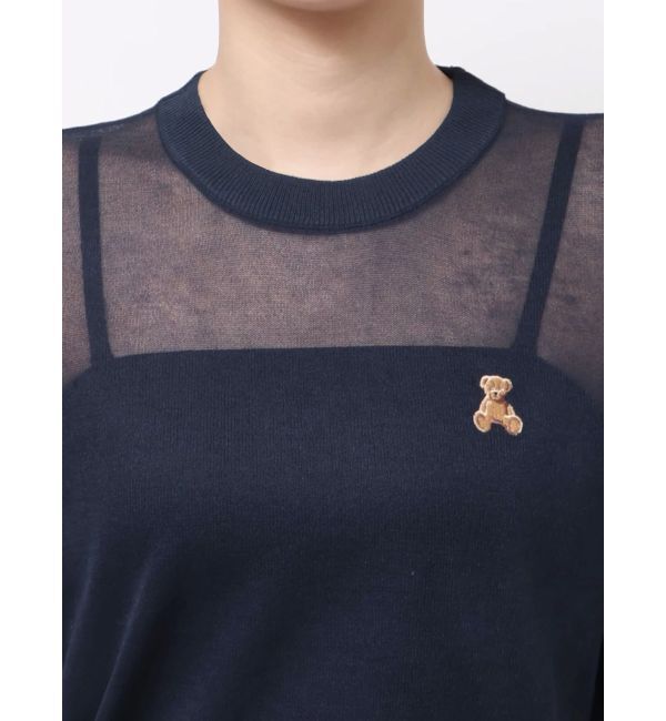 LAGUNAMOON「【POLO BCSコラボ】シアーベアニットプルオーバー」|ニット・セーター|