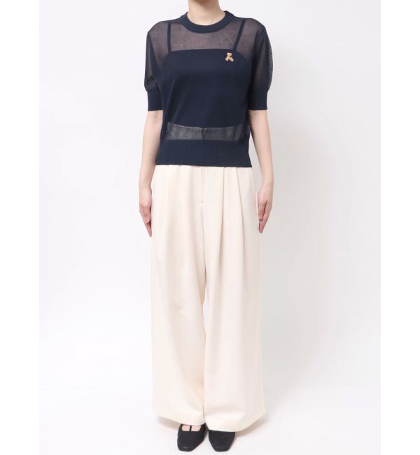 LAGUNAMOON「【POLO BCSコラボ】シアーベアニットプルオーバー」|ニット・セーター|