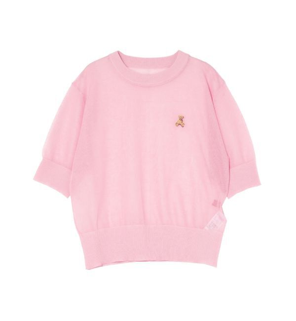 LAGUNAMOON「【POLO BCSコラボ】シアーベアニットプルオーバー」|ニット・セーター|ピンク