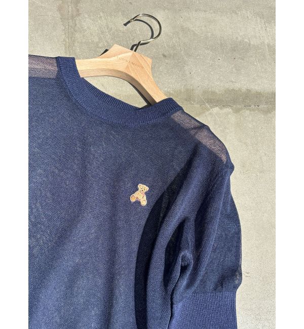 LAGUNAMOON「【POLO BCSコラボ】シアーベアニットプルオーバー」|ニット・セーター|ネイビー