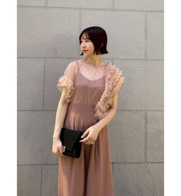 LAGUNAMOON「LADYバイカラーメロードッキングコンビネゾン」|ワンピース|