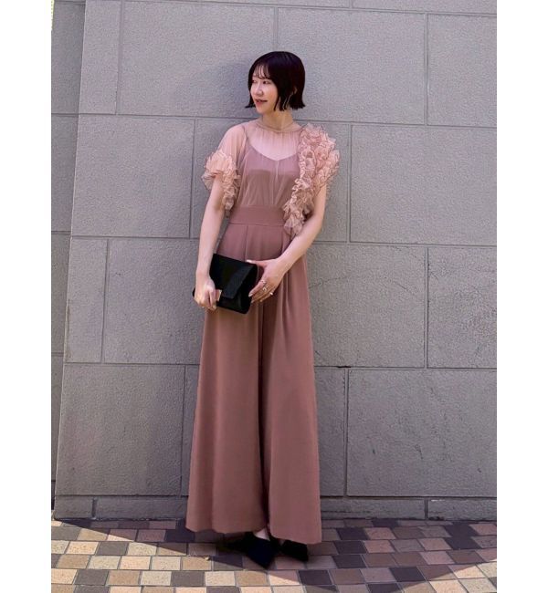 LAGUNAMOON「LADYバイカラーメロードッキングコンビネゾン」|ワンピース|