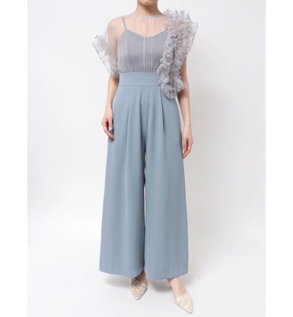 LAGUNAMOON「LADYバイカラーメロードッキングコンビネゾン」|ワンピース|