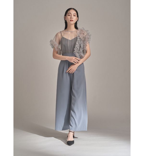 LAGUNAMOON「LADYバイカラーメロードッキングコンビネゾン」|ワンピース|