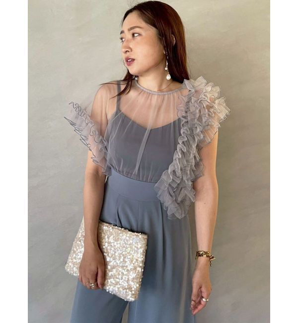 LAGUNAMOON「LADYバイカラーメロードッキングコンビネゾン」|ワンピース|