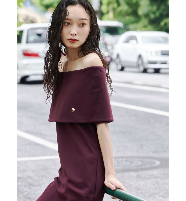 LAGUNAMOON「【POLO BCSコラボ】オフショルワンピース」|ワンピース|ブラウン