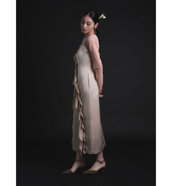 LAGUNAMOON「LADYアシンメトリーフリルキャミドレス」|ドレス|