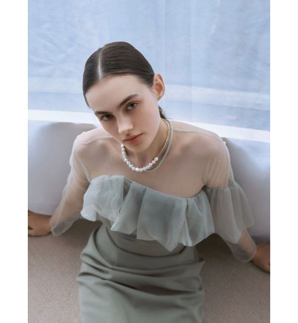 LAGUNAMOON「LADYアシンメトリーフリルドレス」|ドレス|