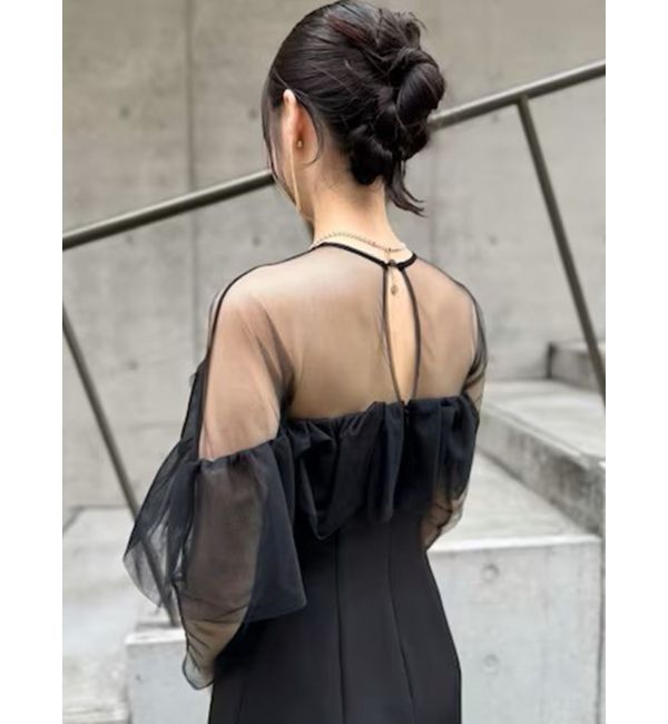 LAGUNAMOON「LADYアシンメトリーフリルドレス」|ドレス|