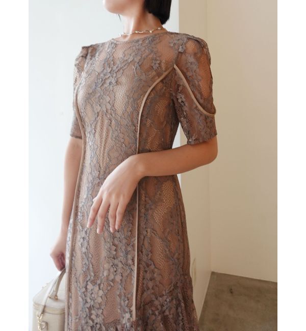 LAGUNAMOON「LADYレースティアードワンピース」|ドレス|