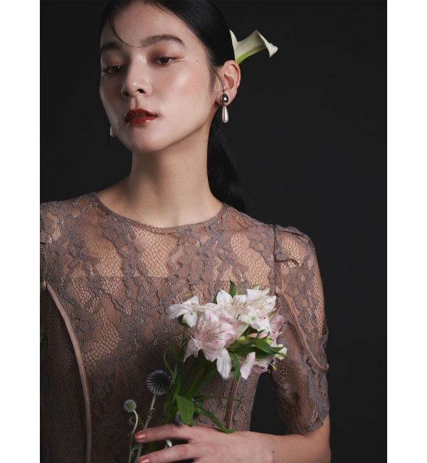 LAGUNAMOON「LADYレースティアードワンピース」|ドレス|