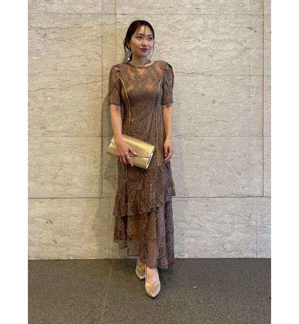 LAGUNAMOON「LADYレースティアードワンピース」|ドレス|