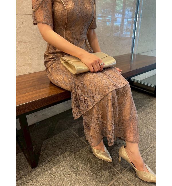 LAGUNAMOON「LADYレースティアードワンピース」|ドレス|