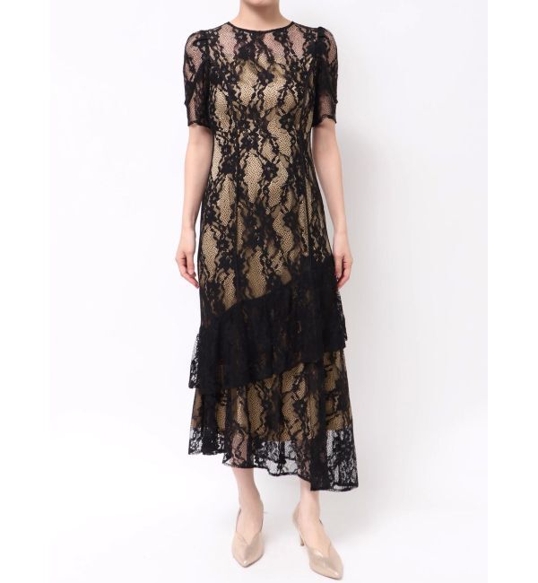 LAGUNAMOON「LADYレースティアードワンピース」|ドレス|