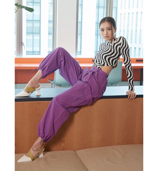 EVRIS「ウェーブパターンカットアウトトップス」|Tシャツ・カットソー|