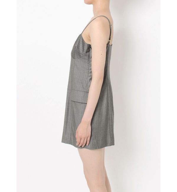 EVRIS「ストライプジャケットミニジャンスカ」|ワンピース|