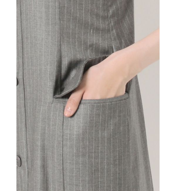 EVRIS「ストライプジャケットミニジャンスカ」|ワンピース|