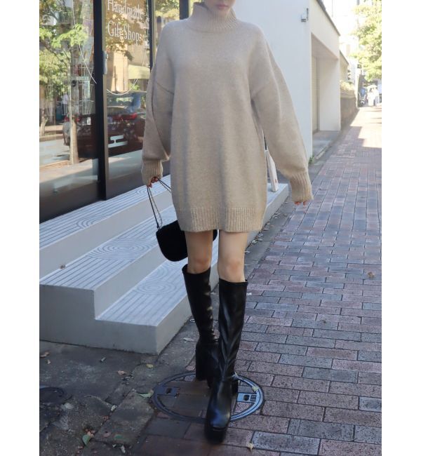 EVRIS「ハイネックルーズニットワンピース」|ワンピース|