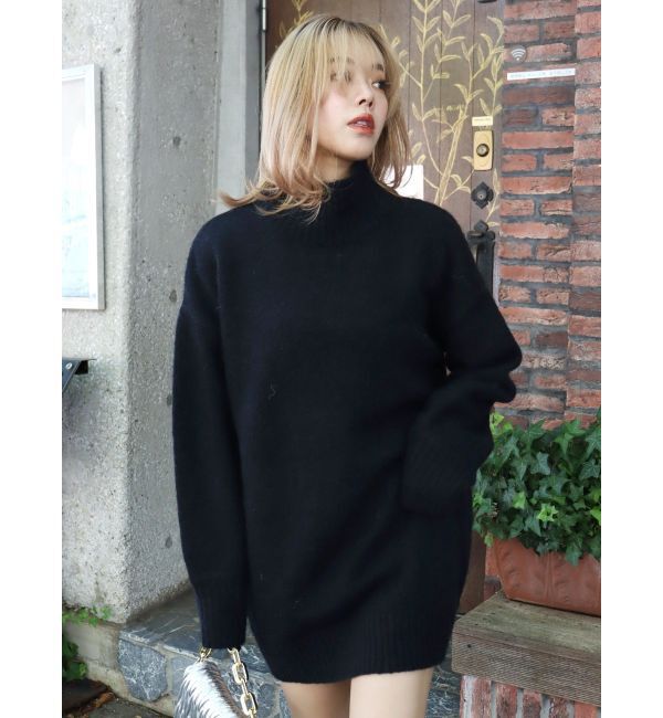 EVRIS「ハイネックルーズニットワンピース」|ワンピース|