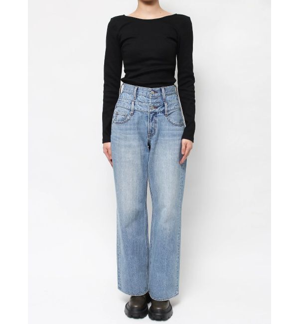 EVRIS「【WEB限定】バックオープンリブトップス」|Tシャツ・カットソー|