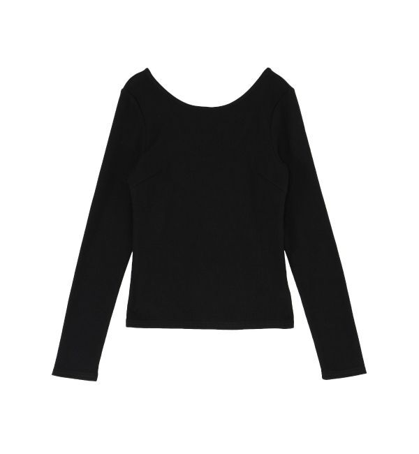 EVRIS「【WEB限定】バックオープンリブトップス」|Tシャツ・カットソー|