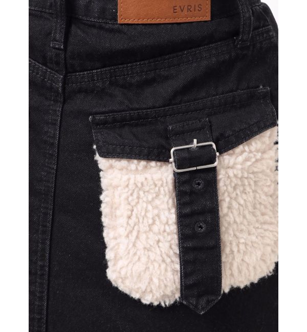 EVRIS「デニムボアミニスカート【セットアップ着用可能】」|スカート|