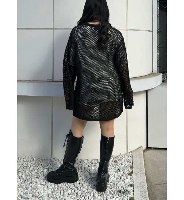 jouetie「スターモチーフメッシュニット」|ニット・セーター|