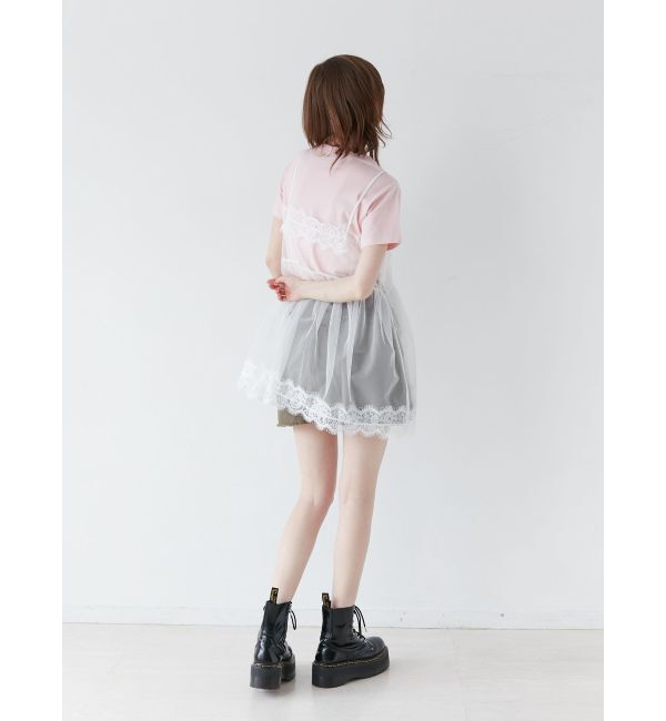 jouetie「ランジェリーレイヤードチュニックTシャツ」|Tシャツ・カットソー|