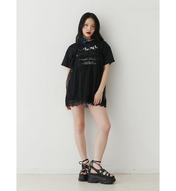 jouetie「ランジェリーレイヤードチュニックTシャツ」|Tシャツ・カットソー|